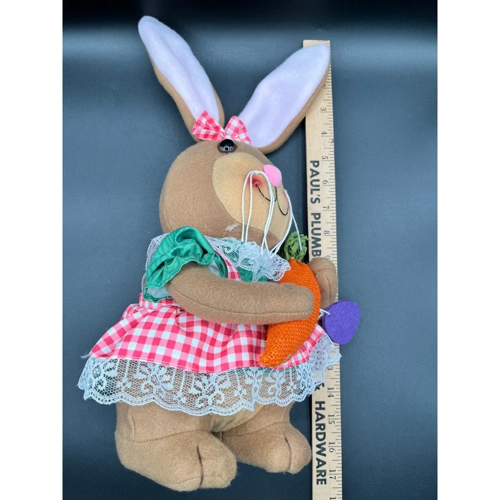 Easter‎ Bunny Foam Fabric Figurine 14.5